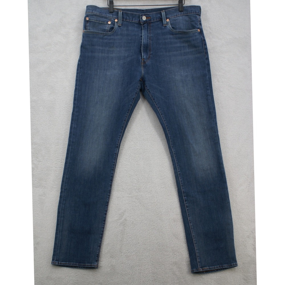 Levis 512 Slim Taper Jeans Mens 36x32 Stretch Blue Denim Pants Medium Wash